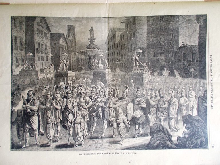 Nuovo Giornale Illustrato Universale 17 Aprile 1870 Ungheria Firenze Barcellona