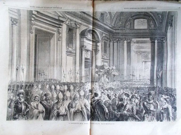 Nuovo Giornale Illustrato Universale 20 Febbraio 1870 Ollivier Birra Ecumenico