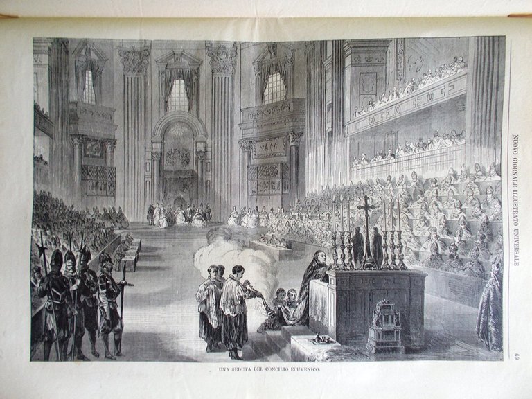 Nuovo Giornale Illustrato Universale 27 Febbraio 1870 Napoleone Schwitz Concilio