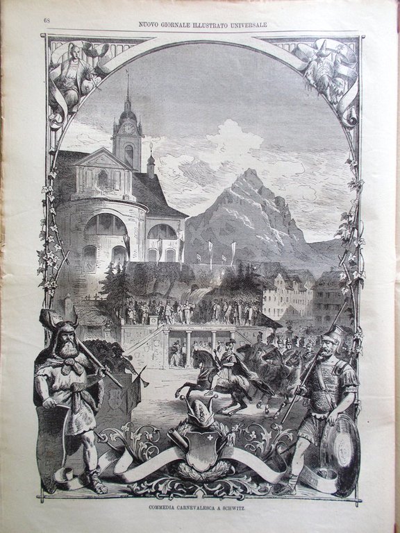 Nuovo Giornale Illustrato Universale 27 Febbraio 1870 Napoleone Schwitz Concilio