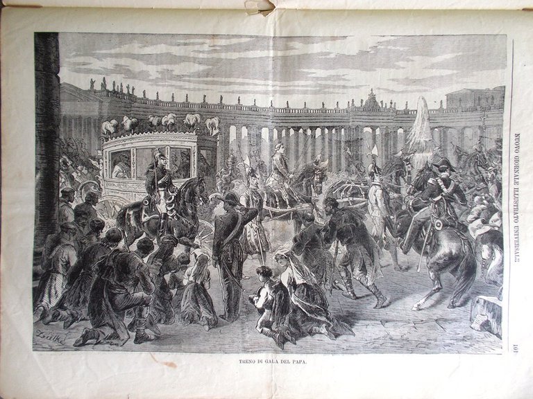 Nuovo Giornale Illustrato Universale 27 Marzo 1870 Lucknow Rubens Papa …