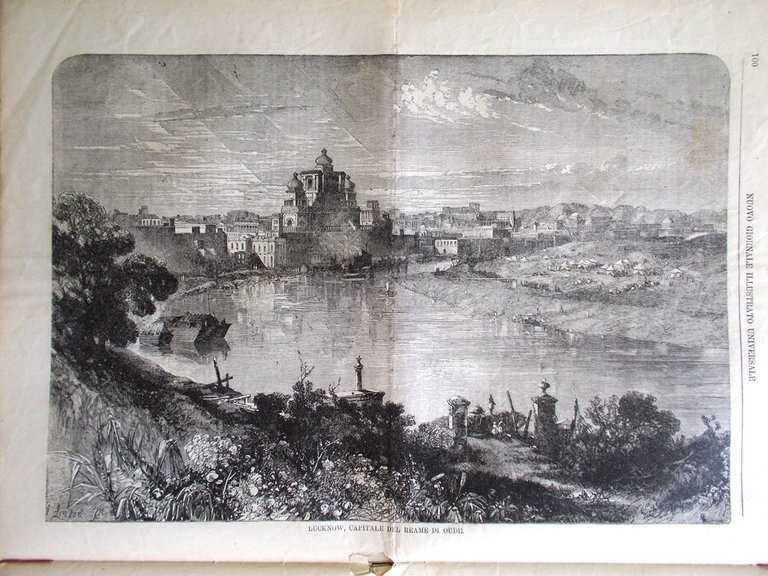 Nuovo Giornale Illustrato Universale 27 Marzo 1870 Lucknow Rubens Papa …