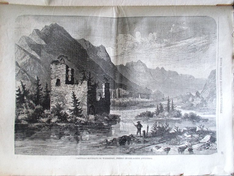 Nuovo Giornale Illustrato Universale 30 Gennaio 1870 Segesta Sicilia Interlaken
