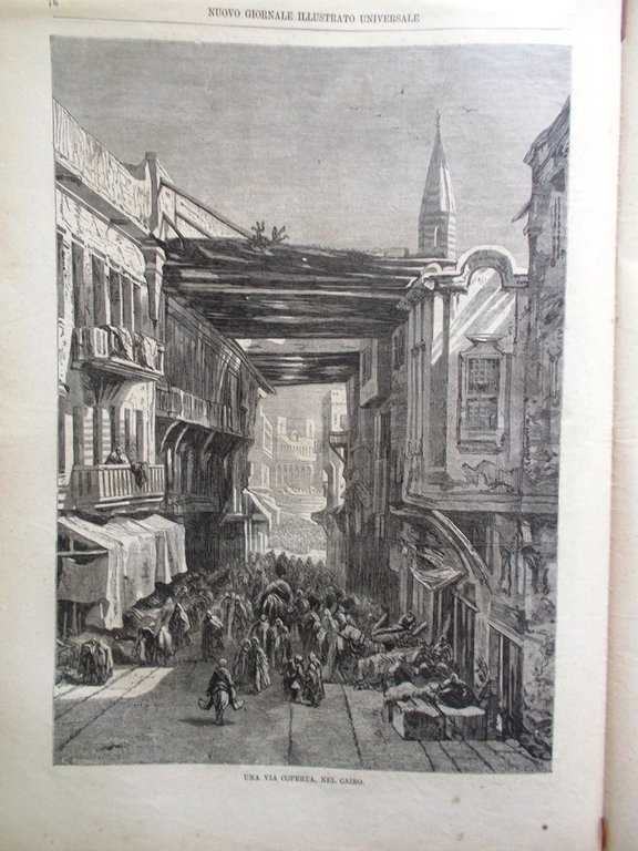Nuovo Giornale Illustrato Universale 6 Marzo 1870 Giulia Grisi Cairo …