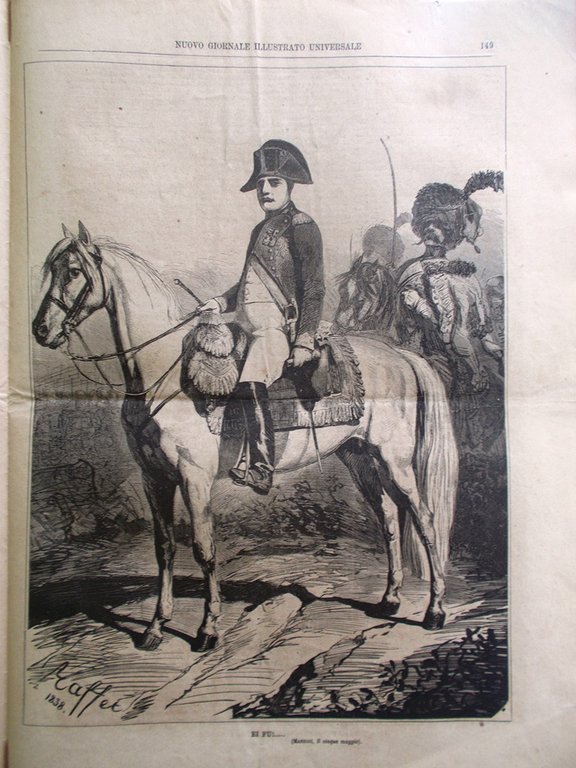 Nuovo Giornale Illustrato Universale 8 Maggio 1870 Napoleone Scrivano San …