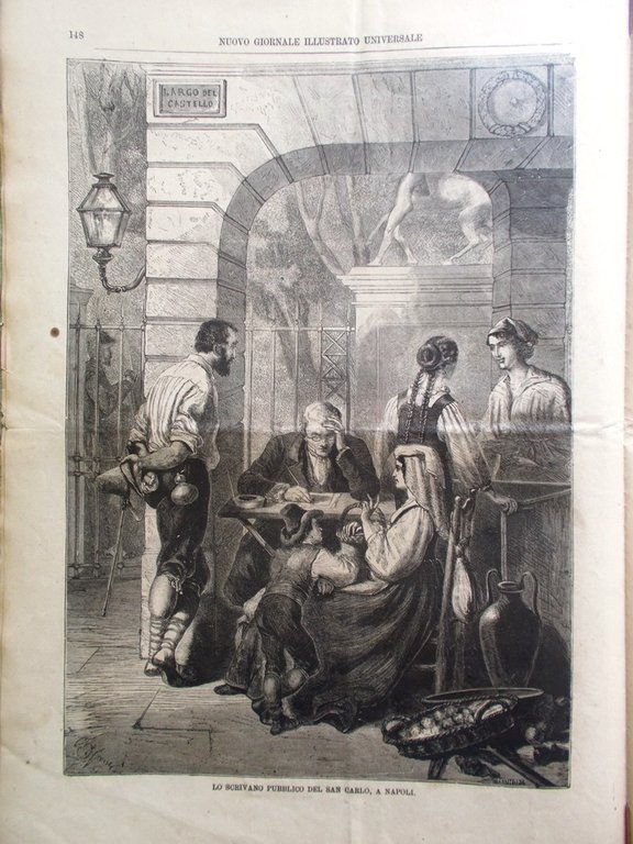 Nuovo Giornale Illustrato Universale 8 Maggio 1870 Napoleone Scrivano San …