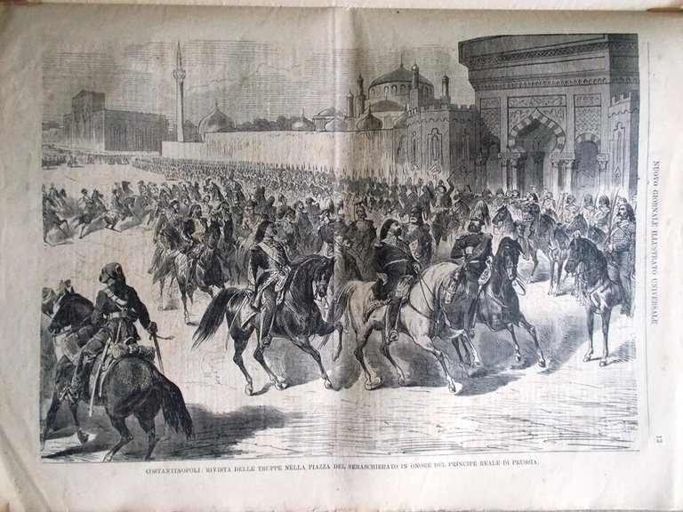 Nuovo Giornale Illustrato Universale 9 Gennaio 1870 Zupesi Egitto Costantinopoli