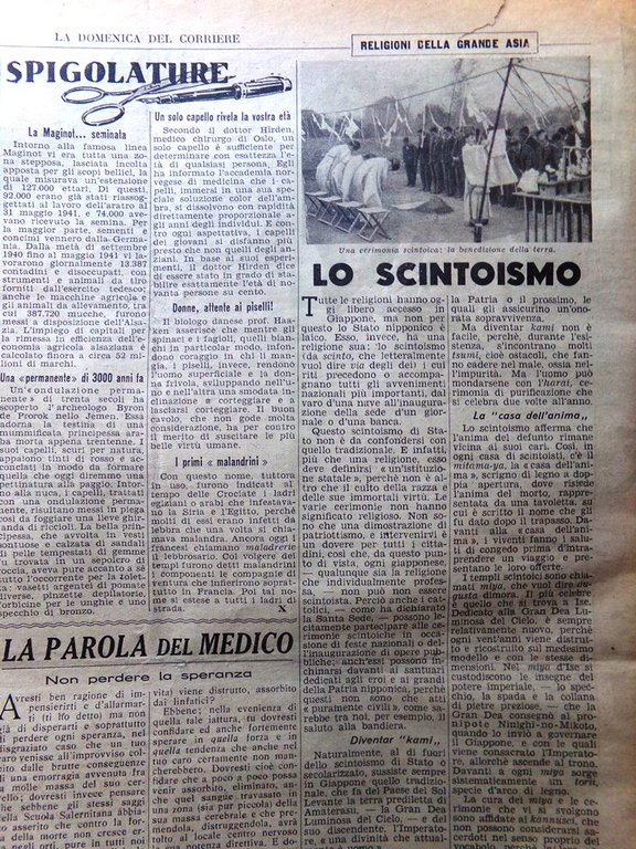 Pagina Anni 40 WW2 india Scuole Giapponesi Cotone Italiano Scintoismo …