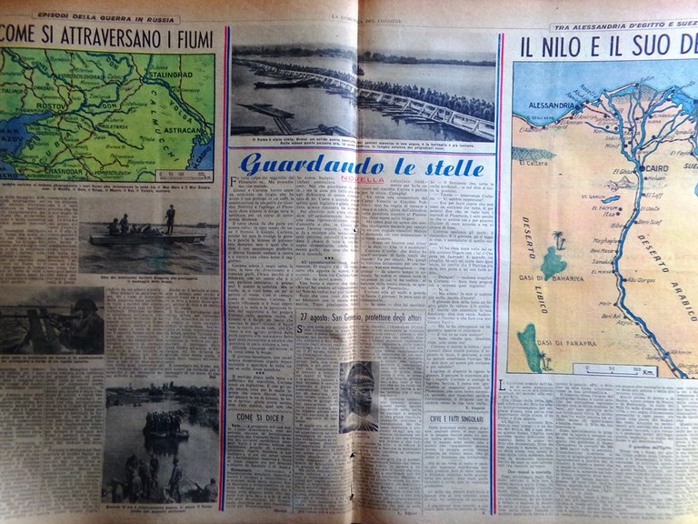 Pagina Anni 40 WW2 Italiani in Russia Africa Fiumi Nilo …