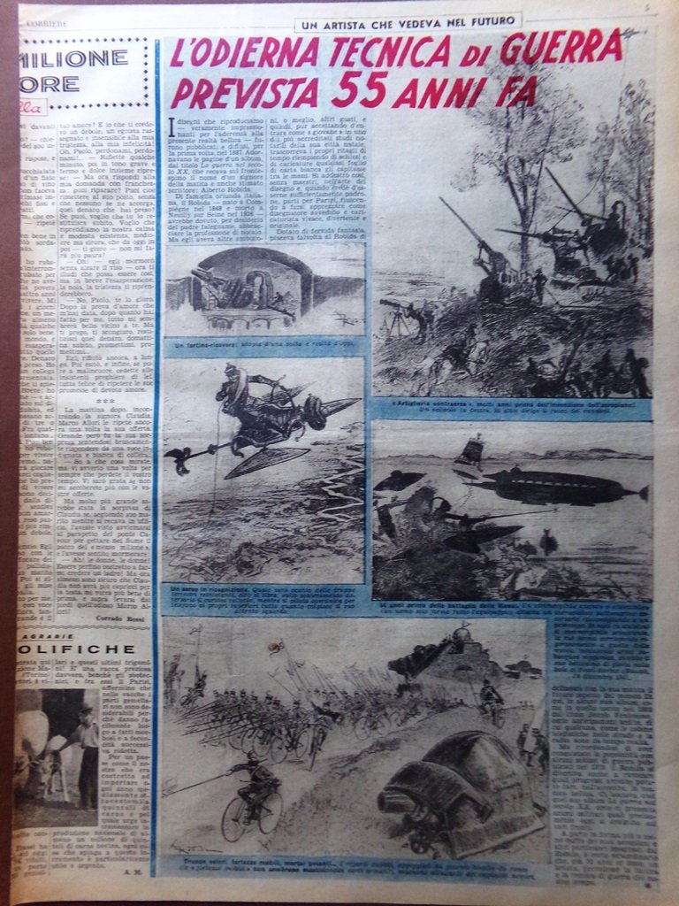 Pagina Anni 40 WW2 Tecnica Guerra Rubinstein Pini Fenoglio Lavalliere …