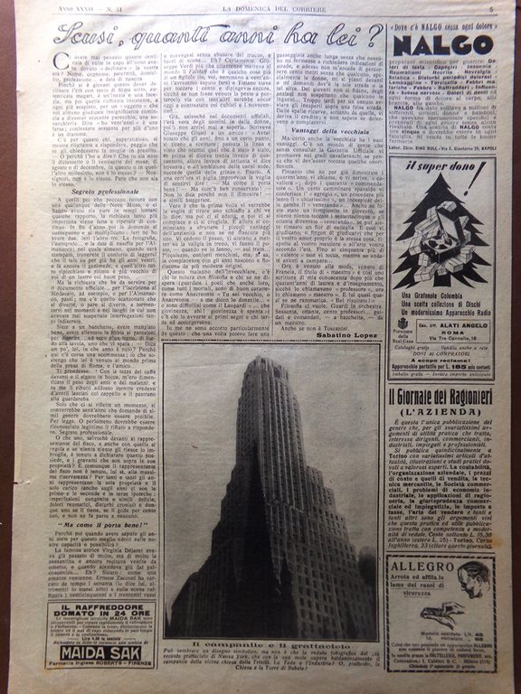 Pagina del 1930 Grattacielo New York Chiesa Trinità Francobolli Fuori … | Immagine Gallery 1