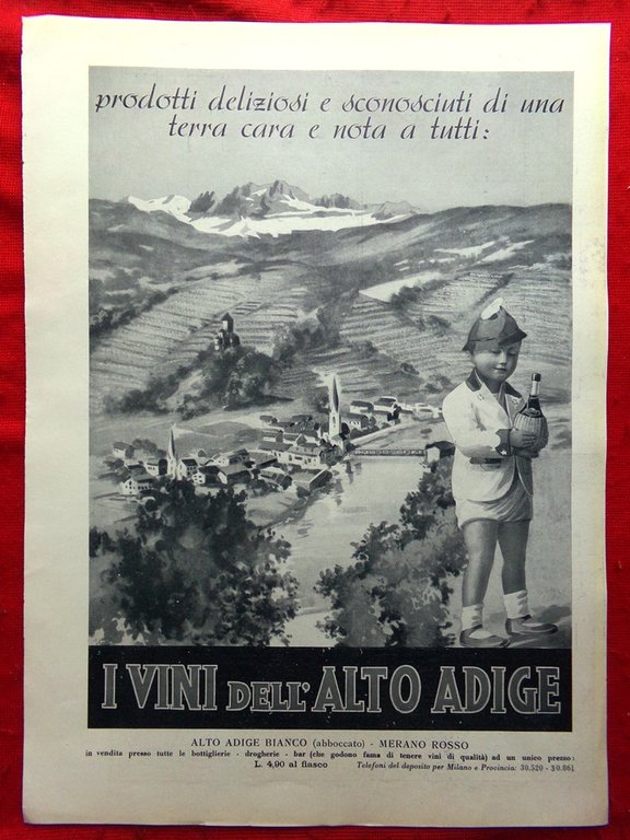 Pagina del 1939 Avvenimenti Sportivi Calcio Ciclismo Pubblicità Vini Alto …