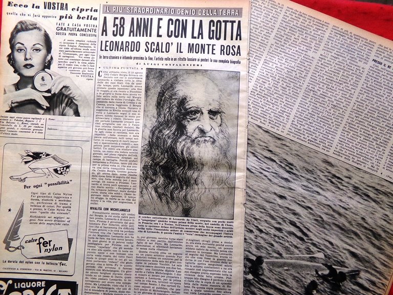 Pagina del 1952 Cinque Anni Eroismo Libia Guerra Rifornimenti Leonardo …