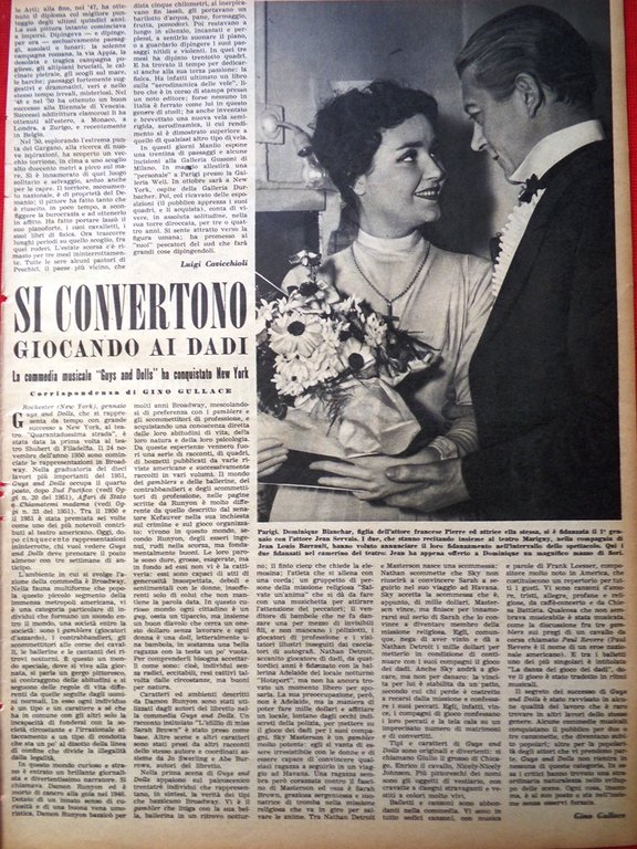 Pagina del 1952 Macario Sposato a Parigi Blanchar Servais Guys …