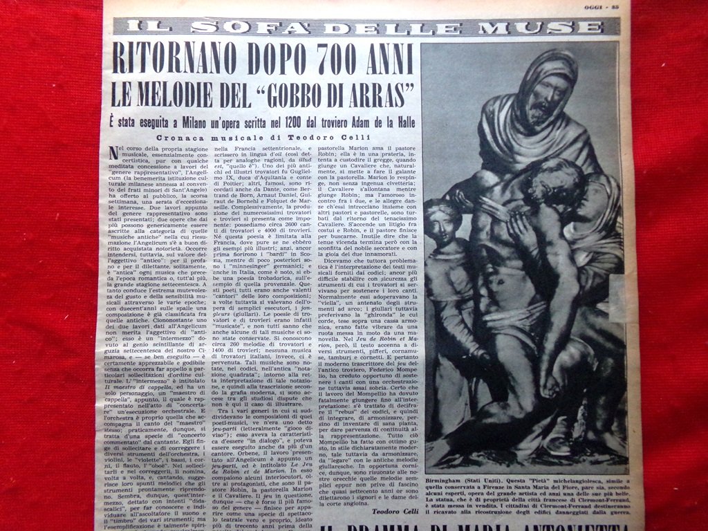 Pagina del 1952 Melodie Gobbo Arras Terenzio Gargiulo Bette Davis …