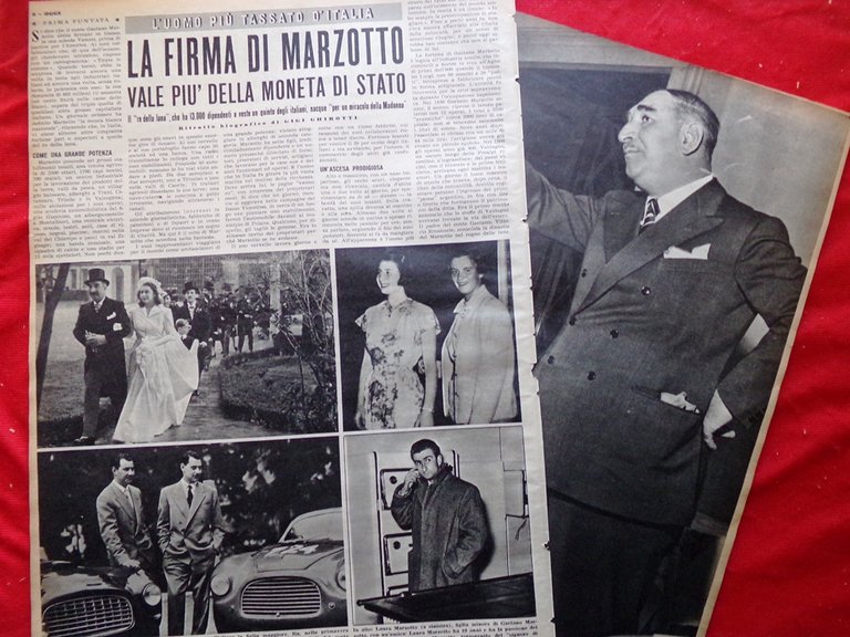 Pagina del 1952 Re Paolo di Grecia Gaetano Marzotto Re …