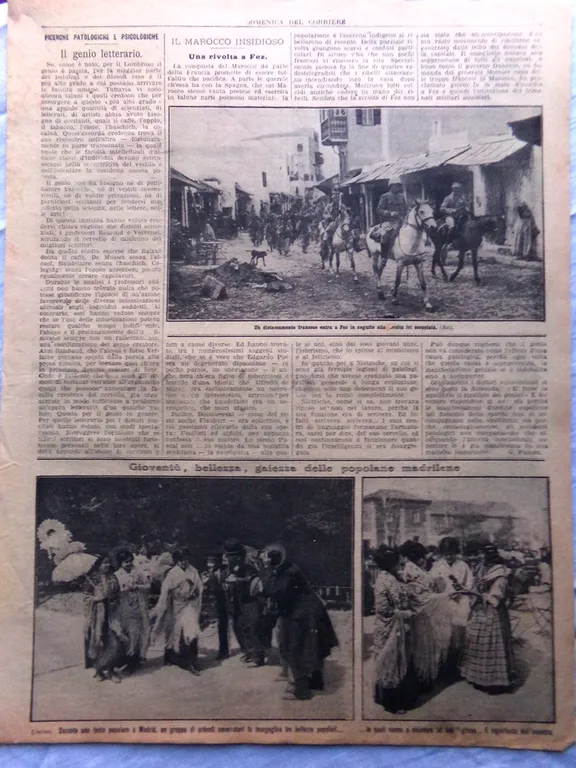 Pagine del 1912 Alberto Curci Rivolta Fez Rinnovamento Roma Commediografi …
