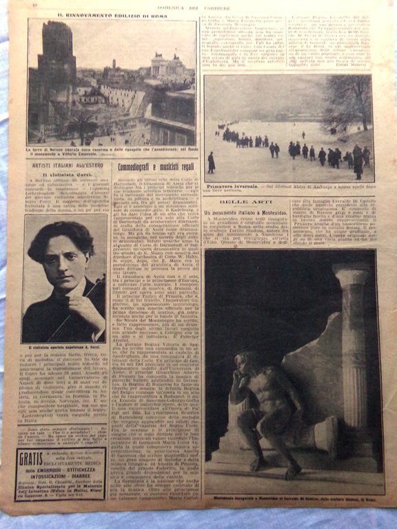Pagine del 1912 Alberto Curci Rivolta Fez Rinnovamento Roma Commediografi …
