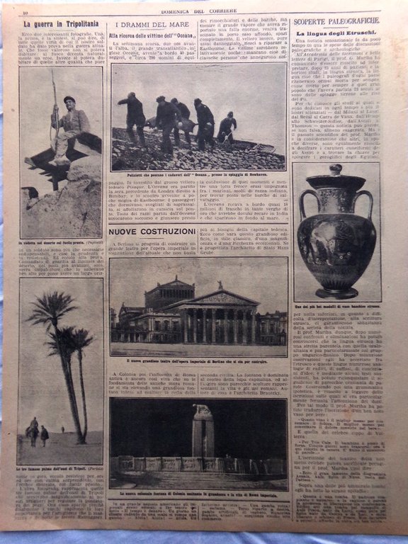 Pagine del 1912 Lingua Etruschi Juliana d'Olanda Opera Berlino Clima …