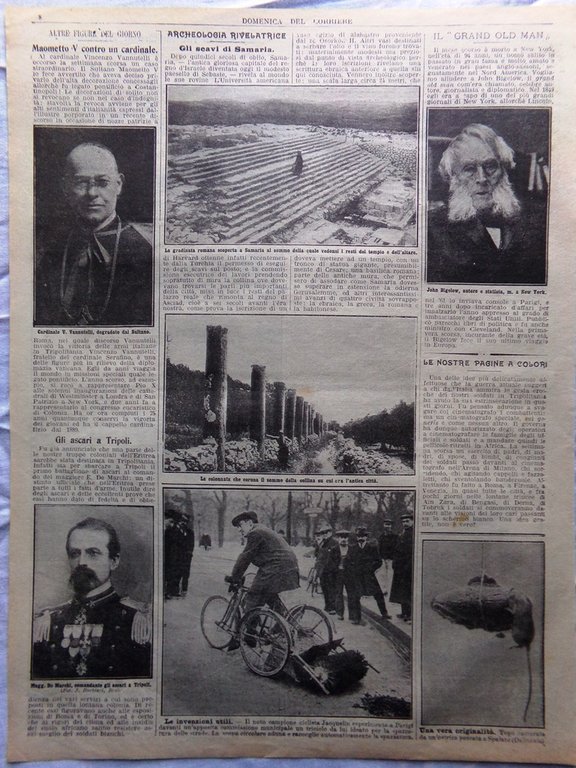 Pagine del 1912 Mario Rapisardi Bigelow Maometto V Scavi di …