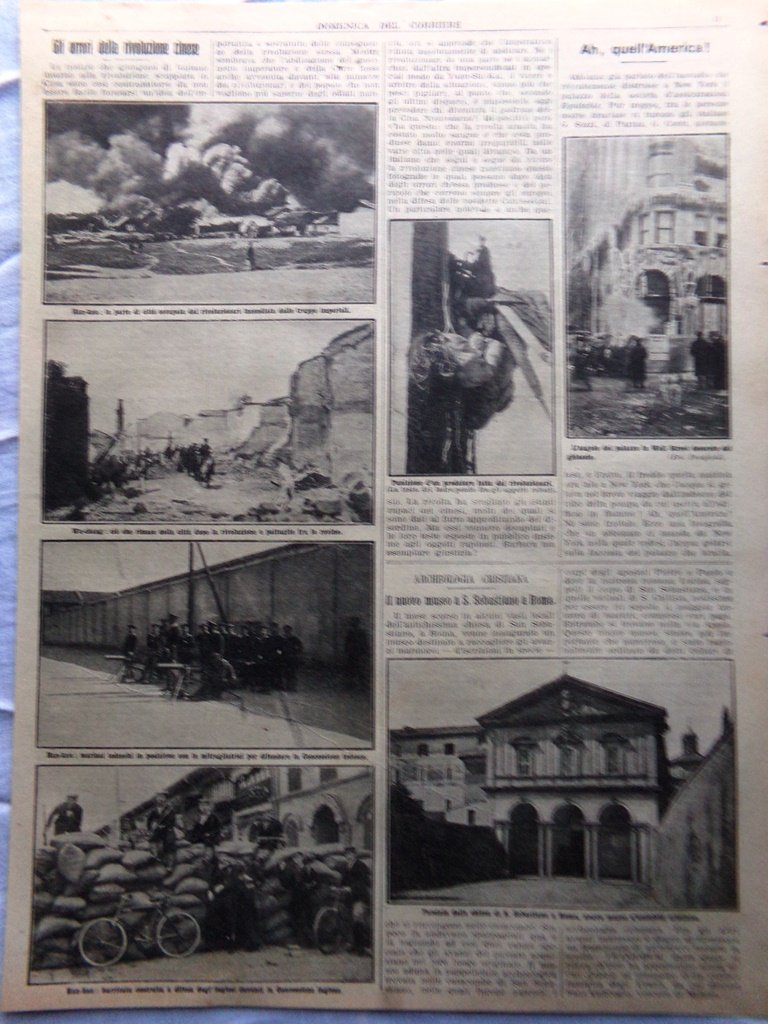 Pagine del 1912 Orrori Rivoluzione Cinese Museo San Sebastiano Roma …