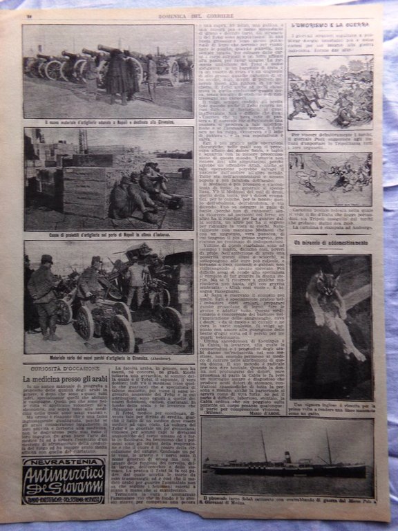 Pagine del 1912 Umberto Cagni Progressi Radiotelegrafia Medicina Arabi Cirenaica