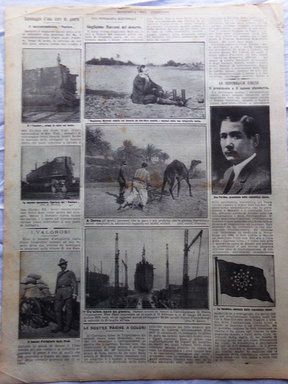 Pagine del 1912 Vagliasindi Guadagnini Marconi Repubblica Cina Sun Yat-sen …