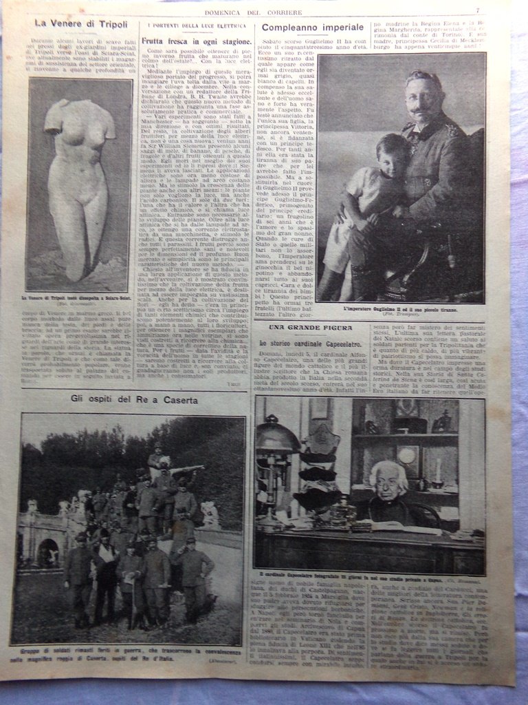 Pagine del 1912 Venere Tripoli Guglielmo II Capecelatro Antitesi della …