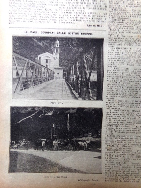 Pagine del 1915 WW1 Castelli di Duino Lega Latina Ponte …