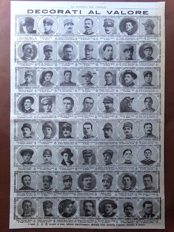 Pagine del 1915 WW1 Decorati al Valore Spedizione Shackleton Monete … | Immagine Gallery 1