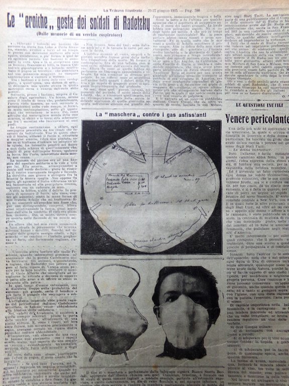 Pagine del 1915 WW1 Fanteria Confini Ora Rancio Roma Maschera …