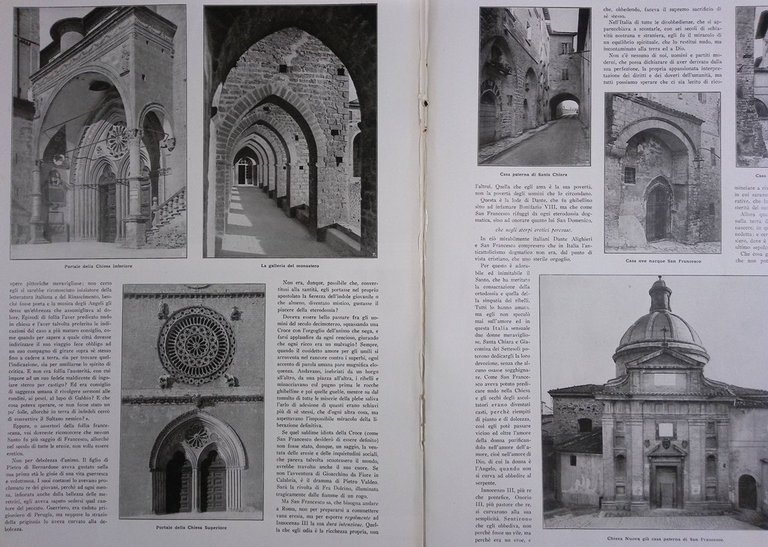 Pagine del 1926 Perugia Gallarate Grandezza San Francesco Assisi Regata …