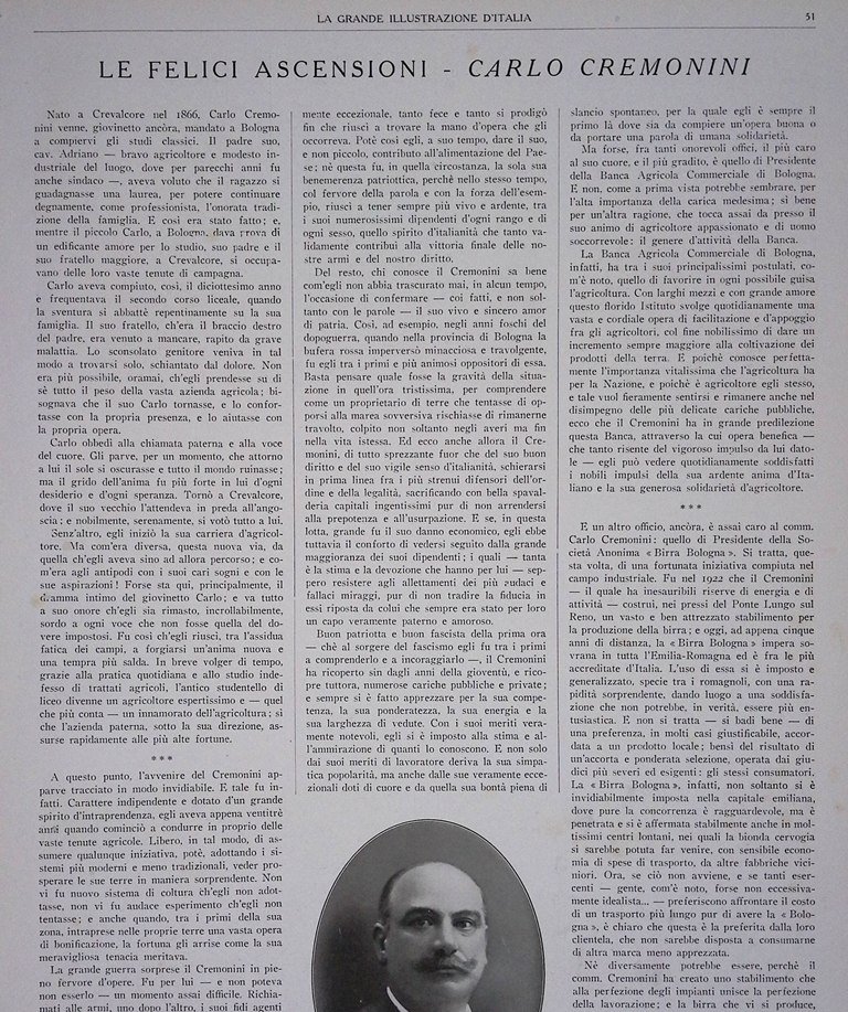 Pagine del 1927 Bologna Felici Ascensioni Carlo Cremonini Ritrovi Racca …