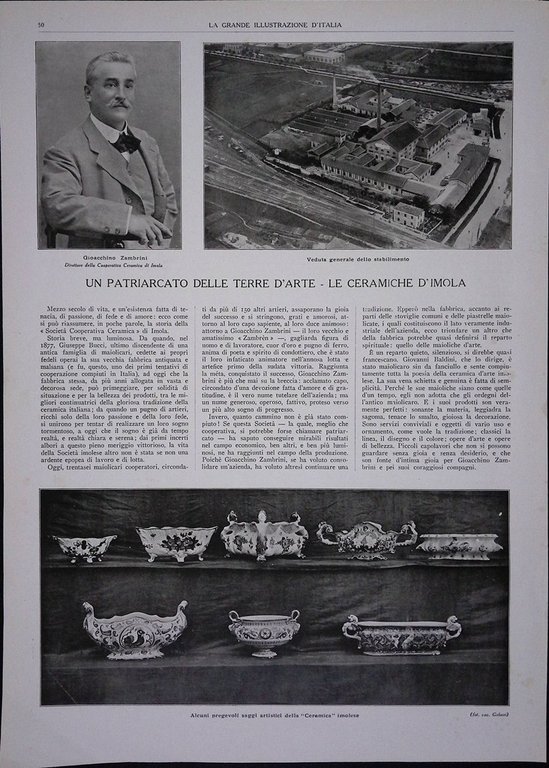 Pagine del 1927 Bologna Macchinario Frigorifero Castelmaggiore Ceramiche Imola