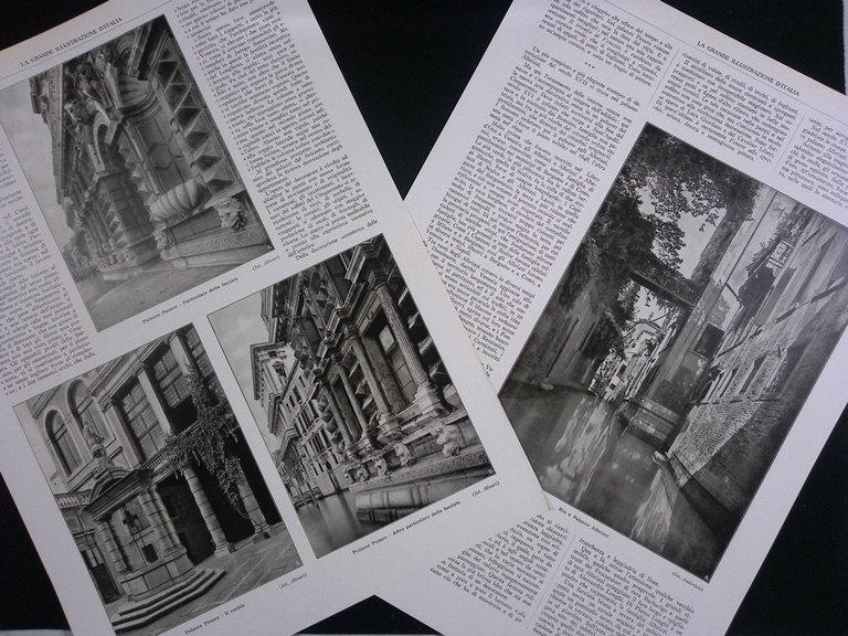 Pagine del 1927 Due Palazzi Veneziani Pesaro Longhena Albrizzi Libro …