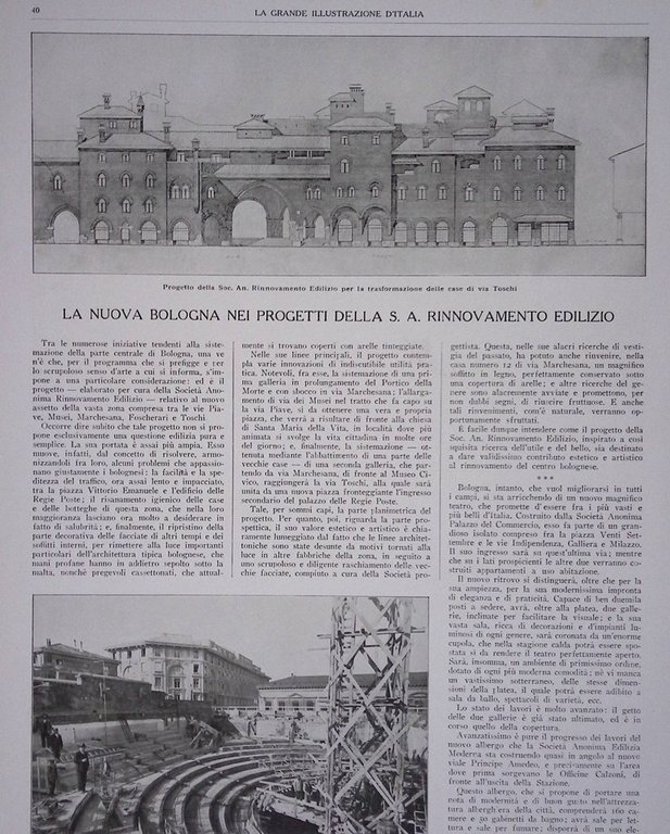Pagine del 1927 Edilizia Industriale Consorzio Bonifica Rinnovamento via Toschi