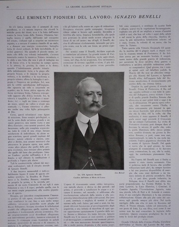 Pagine del 1927 Rinascenza Economica Industria Ignazio Benelli Pionieri Bologna