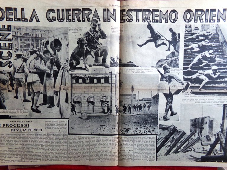 Pagine del 1937 Mistero Aurora Boreale Scene della Guerra in …