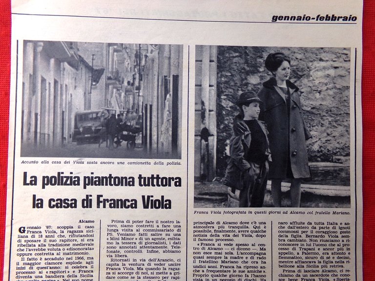 Pagine del 1967 Dalida Luigi Tenco Orlando Scorta Casa di …