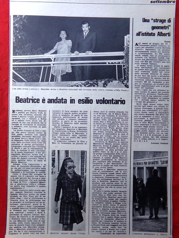 Pagine del 1967 Sommarino Gagliardi Guerriglieri Che Guevara Arena Beatrice