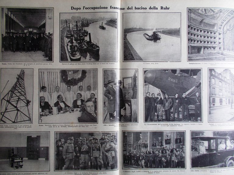 Pro Familia del 11 Febbraio 1923 Incendio Stazione Milano Ruhr …