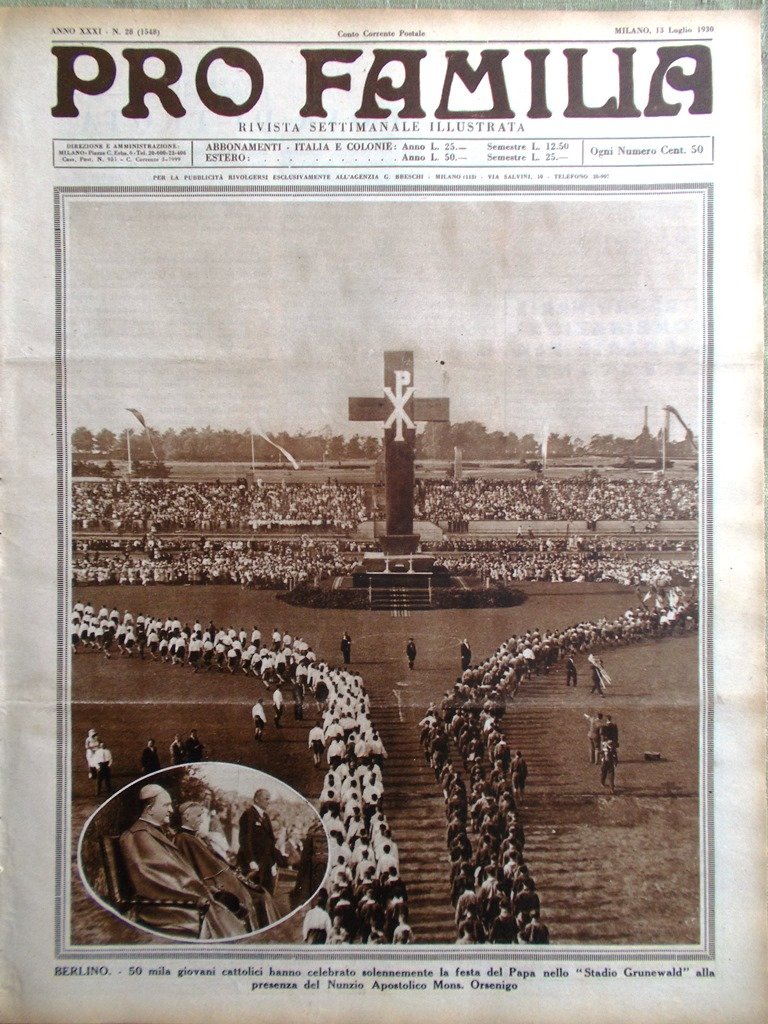 Pro Familia del 13 Luglio 1930 Santa Lucia Siracusana Fratris …