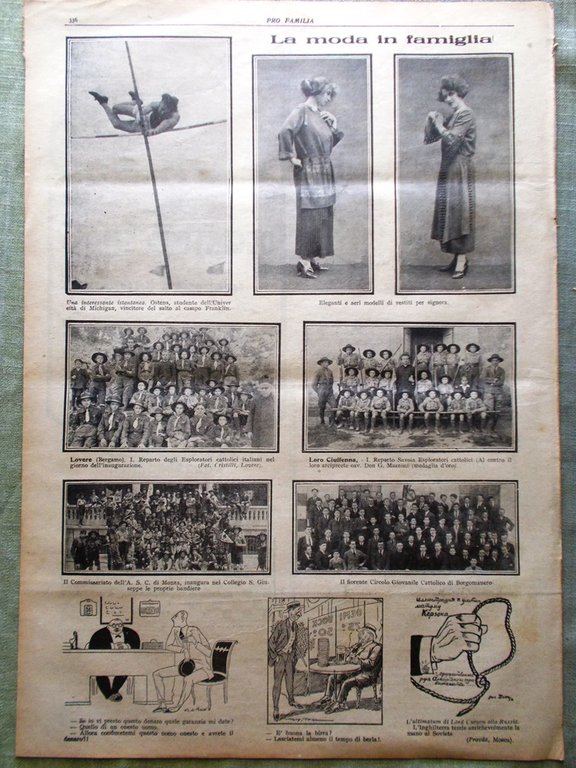 Pro Familia del 15 Luglio 1923 Calcolatrice Manzoni Boris Milano …