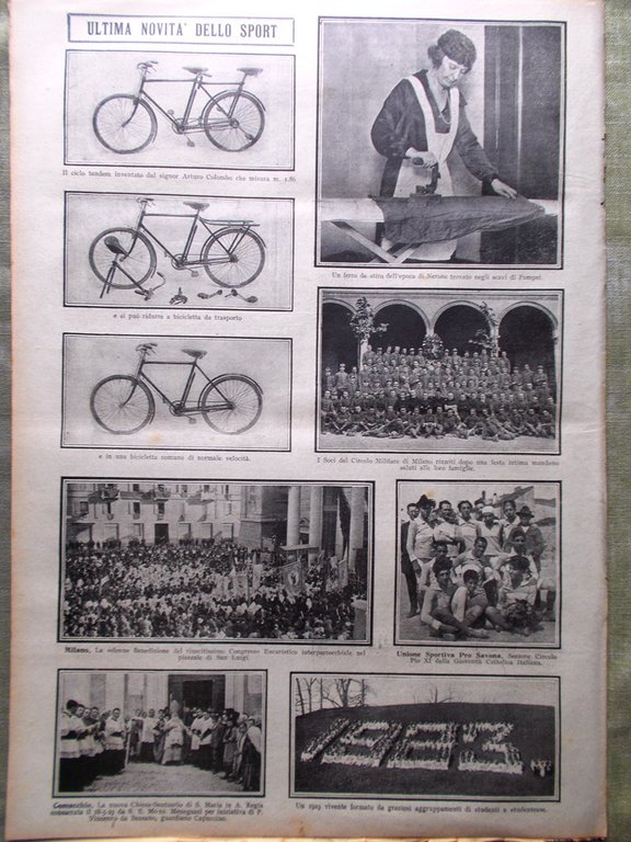 Pro Familia del 17 Giugno 1923 Mussolini Giro d'Italia Girardengo …