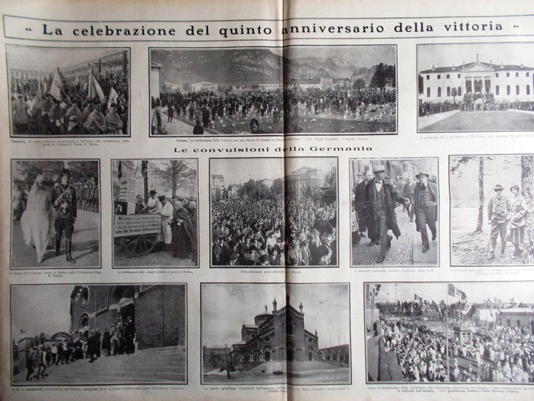 Pro Familia del 18 Novembre 1923 Sovrani Spagna Anniversario Vittoria …