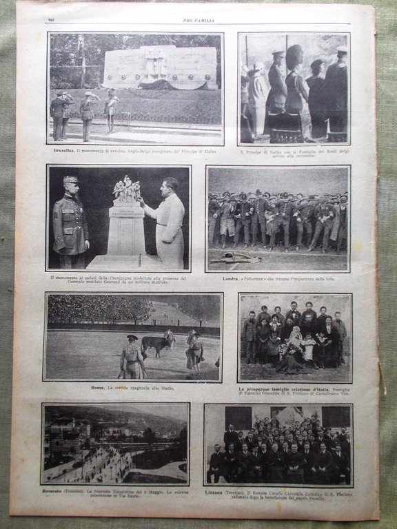 Pro Familia del 20 Maggio 1923 Centenario Alessandro Manzoni Pescarenico …