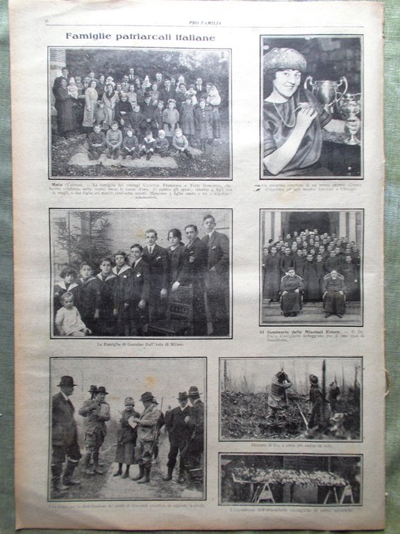 Pro Familia del 21 Gennaio 1923 Occupazione Ruhr Pola Ferro …