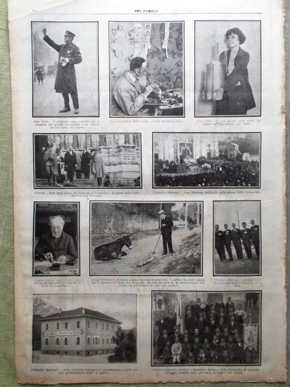 Pro Familia del 23 Dicembre 1923 Natale Oropa Scalve Presepe …