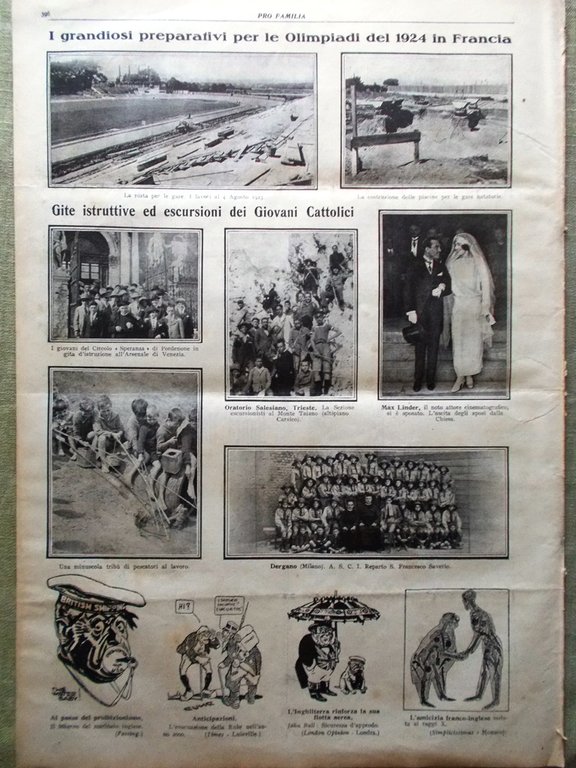 Pro Familia del 26 Agosto 1923 Tiraboschi Manica Castello Scaligero …