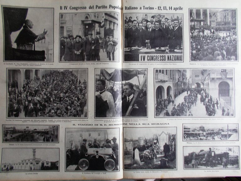 Pro Familia del 29 Aprile 1923 Mussolini in Romagna Suor …